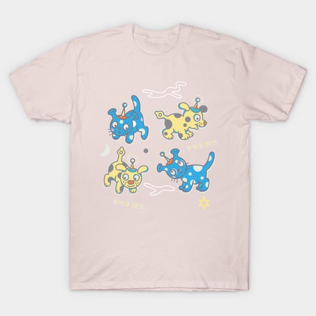 Space Cats and Dogs T-Shirt by RussellTateDotCom